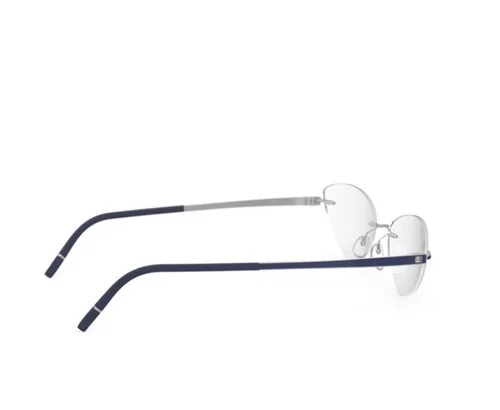 Silhouette Momentum 5529/HE Eyeglasses 4510 Silver/Pacific Blue Sz 56 17/135 NIB 4