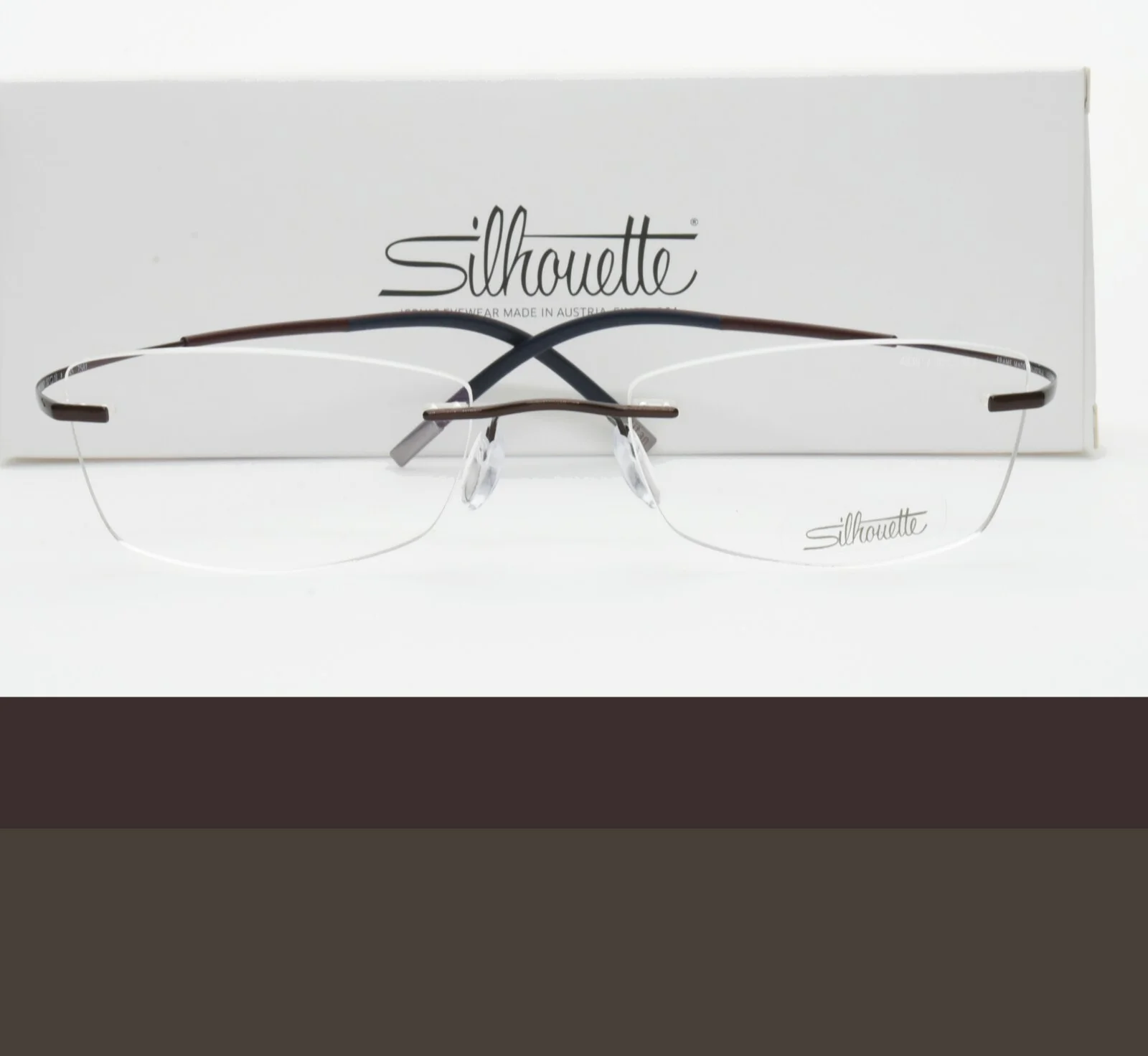 SILHOUETTE Rimless Eyeglasses 52mm 4339 40 6062 52-19-145 Brand New