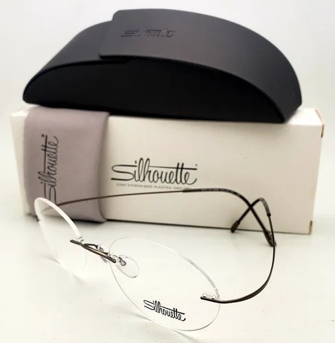 SILHOUETTE Rimless Eyeglasses TITAN MINIMAL ART MUST 5515 CR 7530 54 Gold Frames