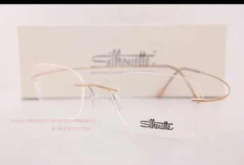 SILHOUETTE Rimless Titanium Frame, #5515 TMA Must, Matte Silver, 19-150