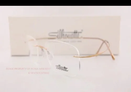 SILHOUETTE Rimless Titanium Frame, #5515 TMA Must, Matte Silver, 19-150 3