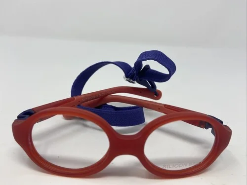 SILICON BABY EYEGLASSES FRAME NV162036-II 36-14-105 RED/BLUE FULL RIM CJ99