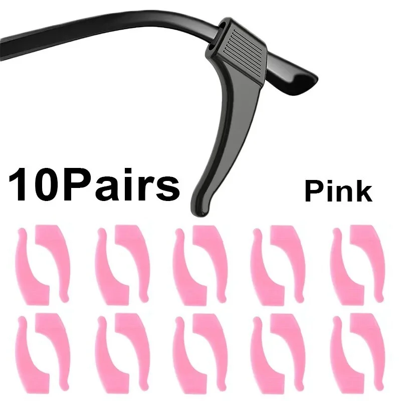 Silicone Anti-Slip Eyeglass End Tips Ear Cushions Ear Sock Pieces Tube Temple Ti 4