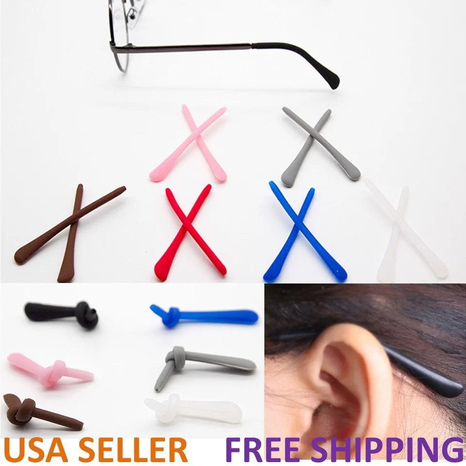 Silicone Temple End Tip Repairs for Eyeglasses Sunglasses Spectacles Glasses