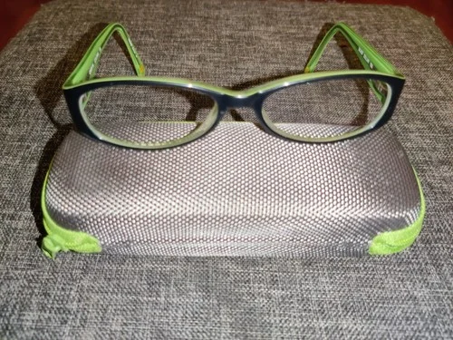 Silver Dollar Cafe 36 Eyeglass Frames Glasses 135 Color #3 Black & Green Leaves