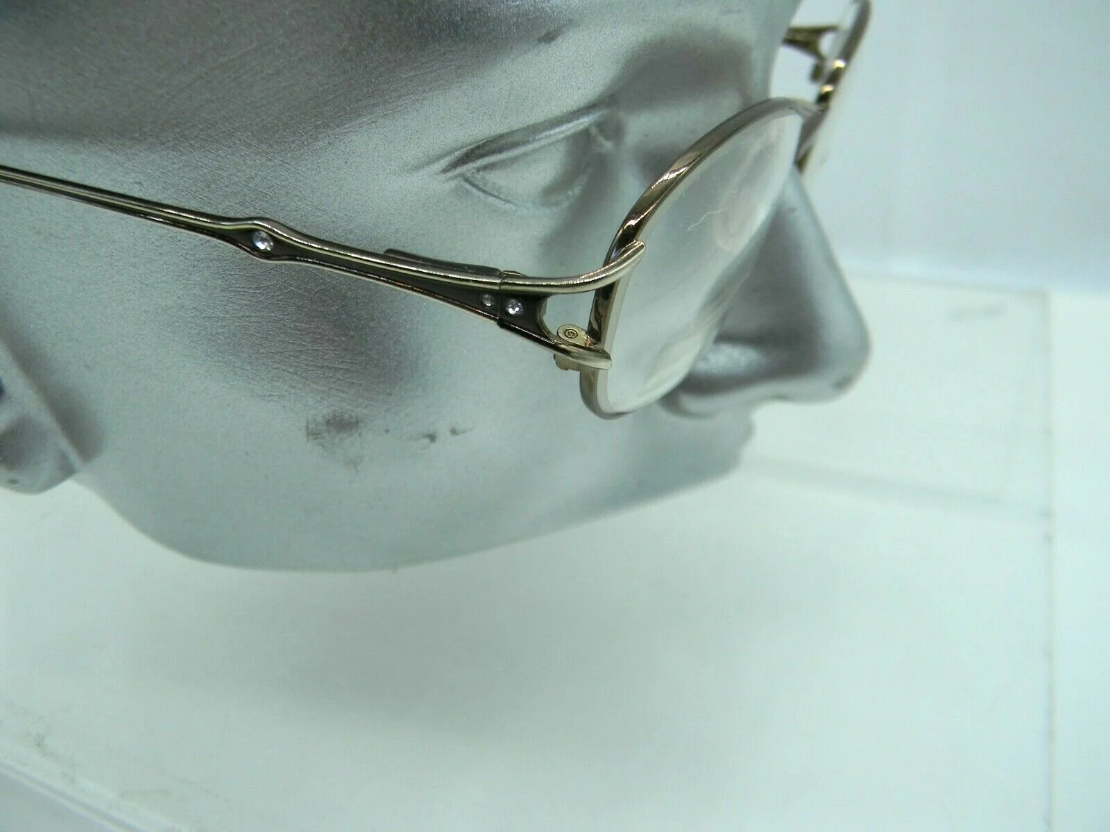 Silver Dollar Eyeglass Frames Dottie Copper Flex hinge 50-17-130 Rhinestone 3