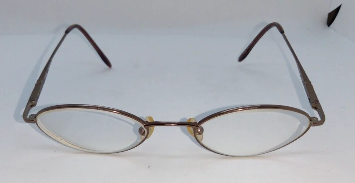 Silver Dollar Eyeglass Frames TAMERA Copper Brown 49-20-135 Flex Hinge