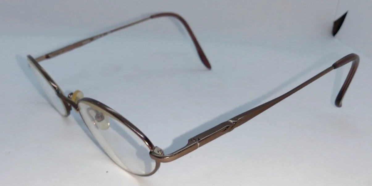 Silver Dollar Eyeglass Frames TAMERA Copper Brown 49-20-135 Flex Hinge 2