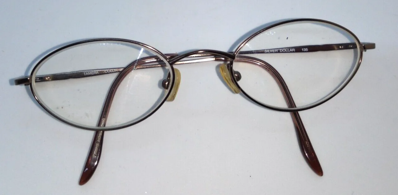 Silver Dollar Eyeglass Frames TAMERA Copper Brown 49-20-135 Flex Hinge 4