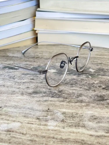 Silver Hexagon Retro Eyeglasses Unisex Frame Eyewear Optical Glasses Japan 2