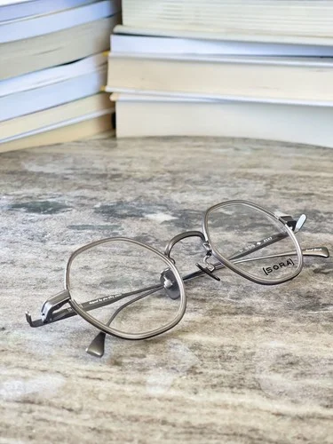 Silver Hexagon Retro Eyeglasses Unisex Frame Eyewear Optical Glasses Japan 3