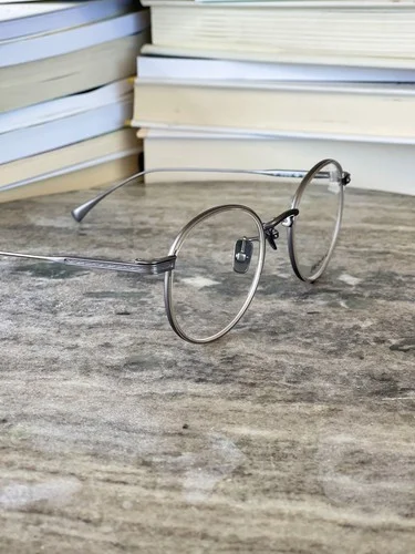 Silver Round Retro Eyeglasses Unisex Frame Eyewear Optical Glasses Japan 2
