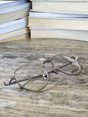Silver Round Retro Eyeglasses Unisex Frame Eyewear Optical Glasses Japan 3