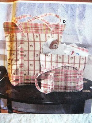 Simplicity 5535 Quilted BAGS Eyeglass CASE Change PURSE pattern 2003 Uncut 2