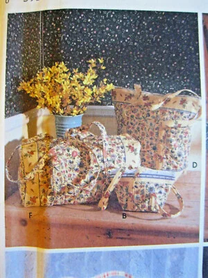 Simplicity 5535 Quilted BAGS Eyeglass CASE Change PURSE pattern 2003 Uncut 4