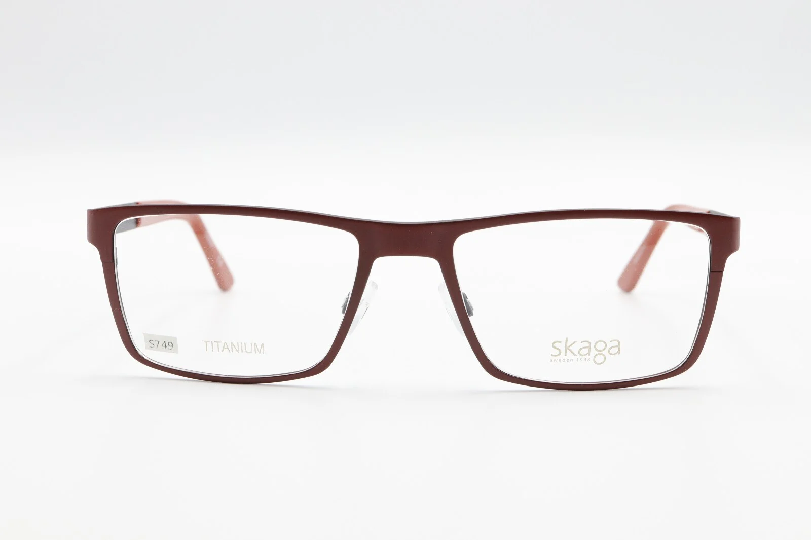 SKAGA 2512 RIKKU 214 Rust Brown 56-19-145 Frames TITANIUM Flex Hinges S598 2