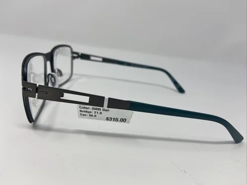 SKAGA 2519-U PARI 509 Gunmetal 56-21-145 Frames TITANIUM Flex Hinges ITALY S778 3