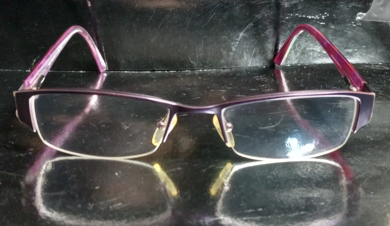 Skaga Scandinavian Eyewear 3406 5109 Eyeglasses 50•17-135 Purple Half Rim Frames 2