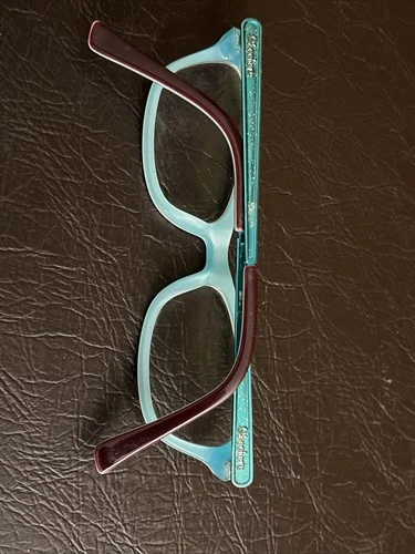 Skechers SE1623 048 Kids Eyeglasses Frames TealPurple Girls 48-16-135 Hinged 4