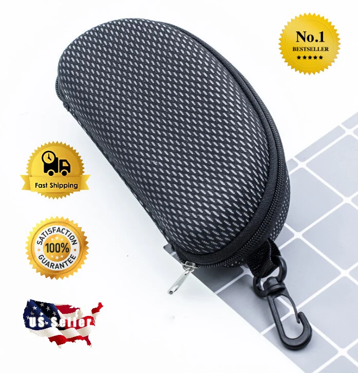 Slim Glasses Hard Case Eyeglass Pouch Cover Fits for Oakley Ran Ban Sunglasses