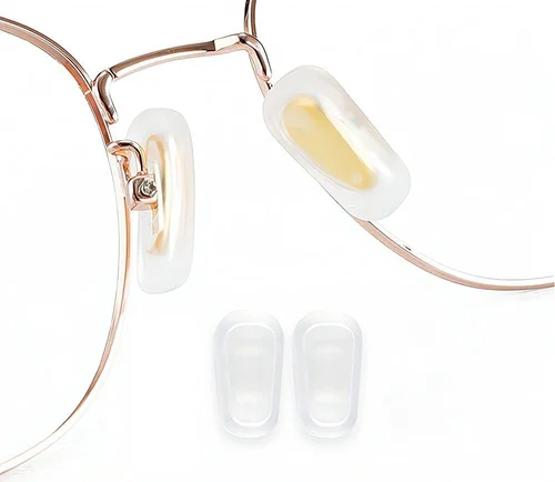 Slip-on Nose Pads Covers,Soft Silicone Eyeglasses Nosepads Anti-Slip Glasses Eye