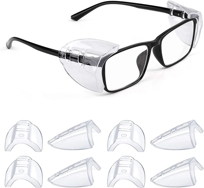 Slip-On Safety Glasses Side Shields for Prescription Eyeglasses