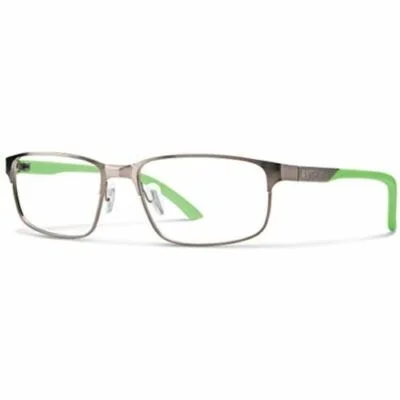 Smith Men Frames Eyeglasses Rectangular Ballpark Ruthenium Light Green 56 17 140