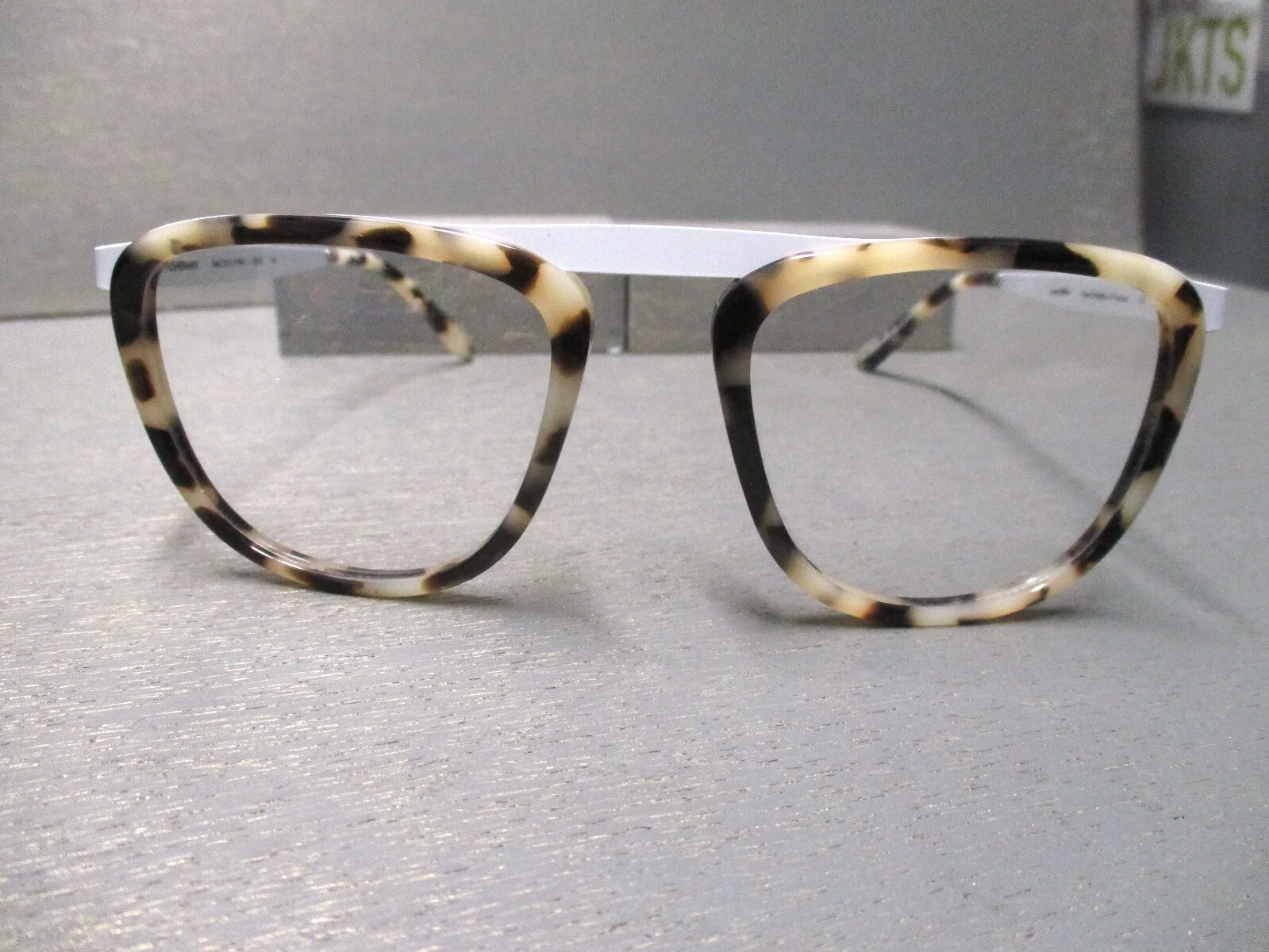 Smoke Mirrors Pusherman white tortoise eyeglasses frames 52 20 140 new
