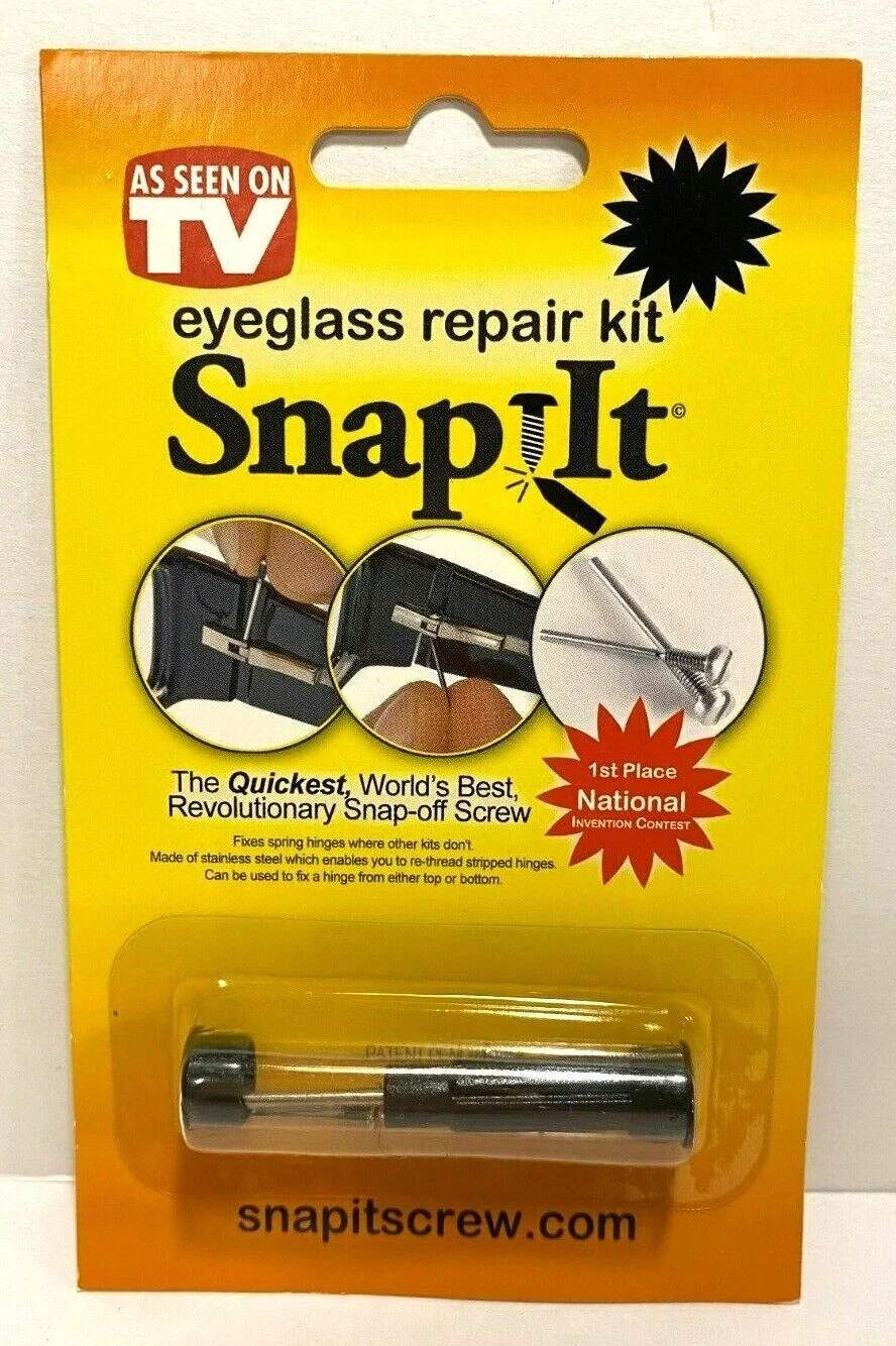 SNAP-IT EYEGLASS REPAIR KIT...AS SEEN ON TV
