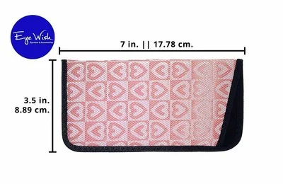 Soft Fabric Slip In Eyeglass Case For Women & Men, Assorted Colorful Designs 3