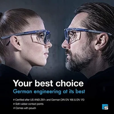 SolidWork Safety Glasses Over Eyeglasses for Men & Women | PPE Medical Lab 4