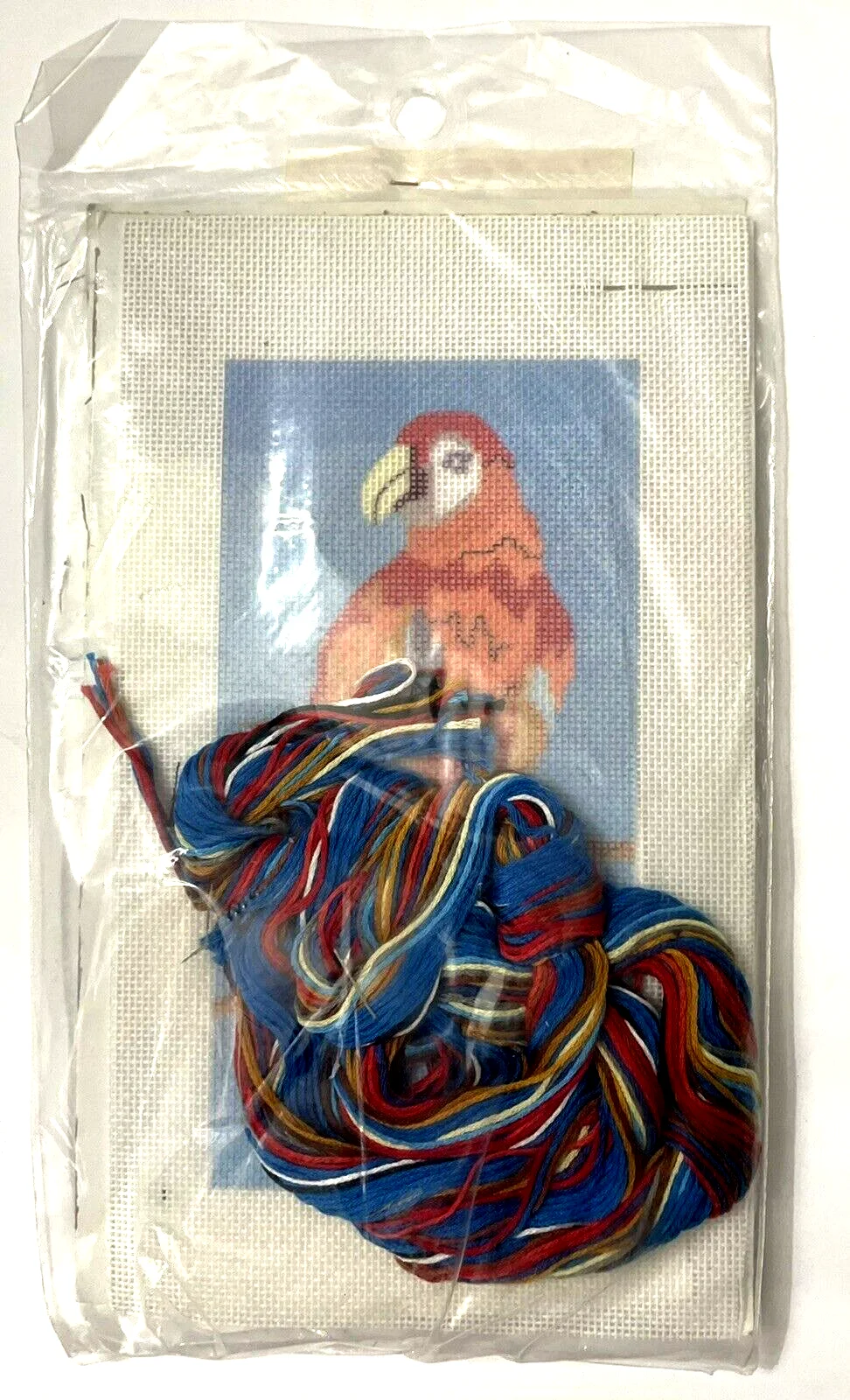 Something Special Needlepoint Parrot Eyeglass Case Size 3.5x7 2