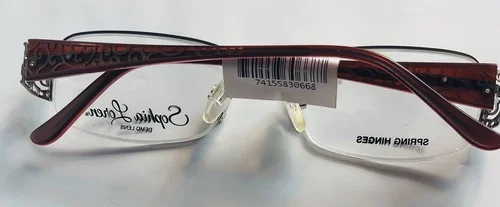 Sophia Lorens SL M258 silver/pink 52-18-135 Women’s EyeGlasses frames Tag $114 3