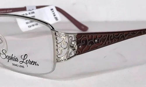 Sophia Lorens SL M258 silver/pink 52-18-135 Women’s EyeGlasses frames Tag $114 4