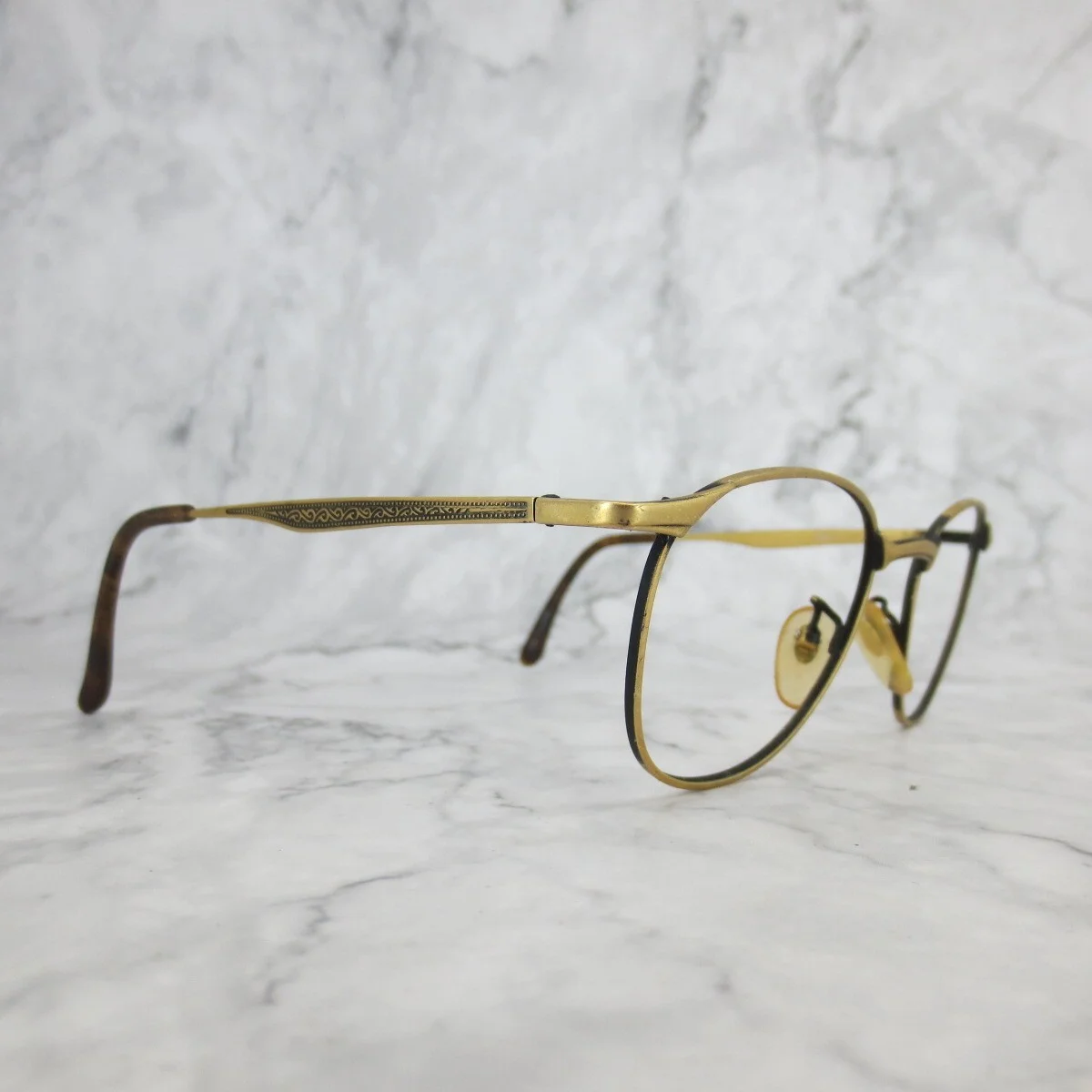 Sovereign Col.13 Eyeglasses Gold Round Full Rim Frames 52-18-140 2