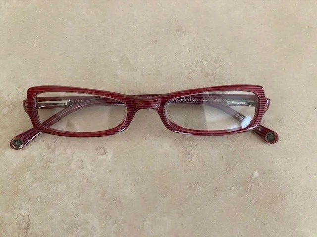 Spectacle Eyeworks Eyeglasses FRAMES SE-99 Burgundy/Pink/Orangish 47[]16 135 2