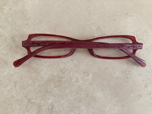 Spectacle Eyeworks Eyeglasses FRAMES SE-99 Burgundy/Pink/Orangish 47[]16 135 3