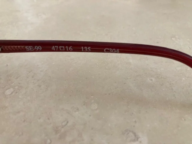 Spectacle Eyeworks Eyeglasses FRAMES SE-99 Burgundy/Pink/Orangish 47[]16 135 4