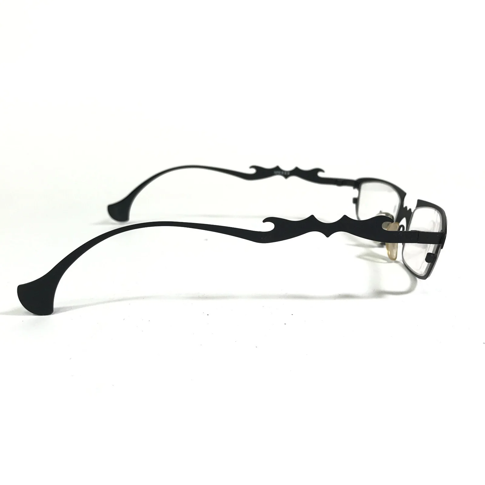 Spectacle Eyeworks XX-14 C10 Eyeglasses Frames Black Rectangular Goth 50-20-135 3