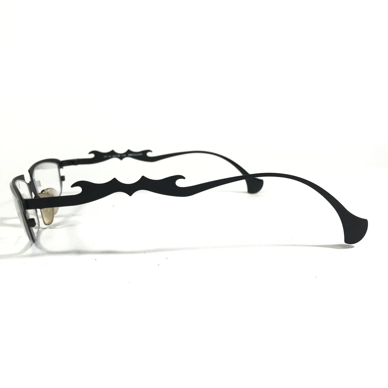 Spectacle Eyeworks XX-14 C10 Eyeglasses Frames Black Rectangular Goth 50-20-135 4