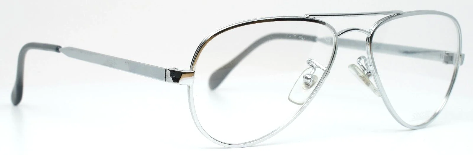 SPECTO Cottet Pilot 48 Silver Unisex Aviator Full Rim Eyeglasses 49-15-135 B:41 3