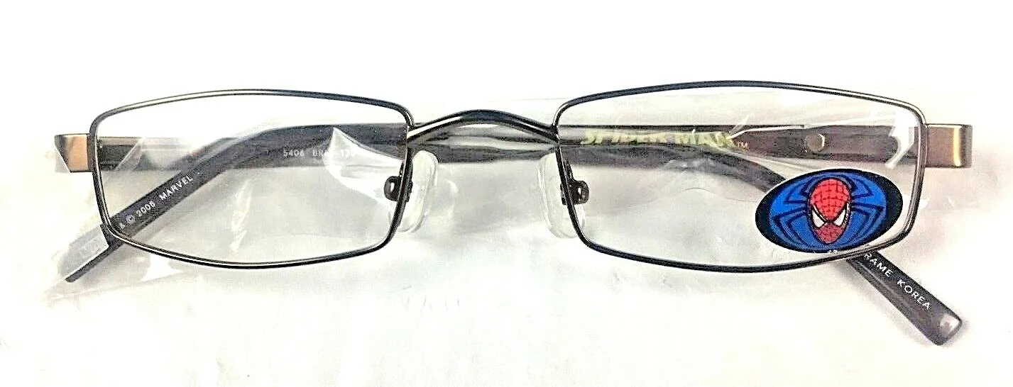 Spiderman RXable Eyeglass Frames Brown Size 45 19 130 Kids Eyewear Model 5406