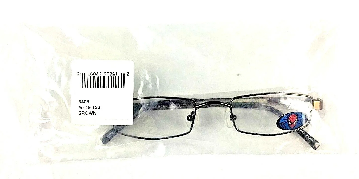 Spiderman RXable Eyeglass Frames Brown Size 45 19 130 Kids Eyewear Model 5406 3