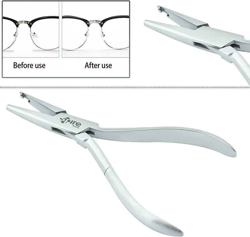 Spire Tools ® Nose Pad Arm Adjusting Pliers Eyeglass Arms Frame Eyeglasses Nose 4
