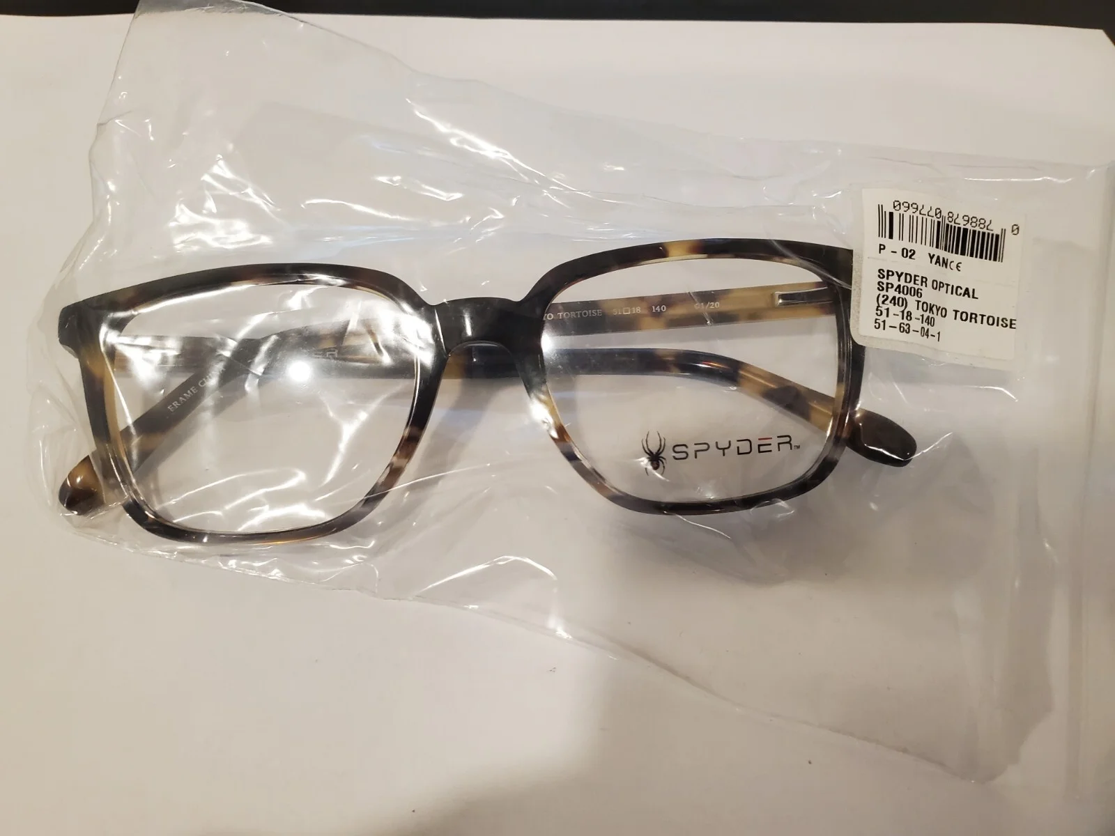 Spyder SP4006 240 Tokyo Tortoise Square Mens Full Rim Eyeglasses 51-18-140MM NEW 2