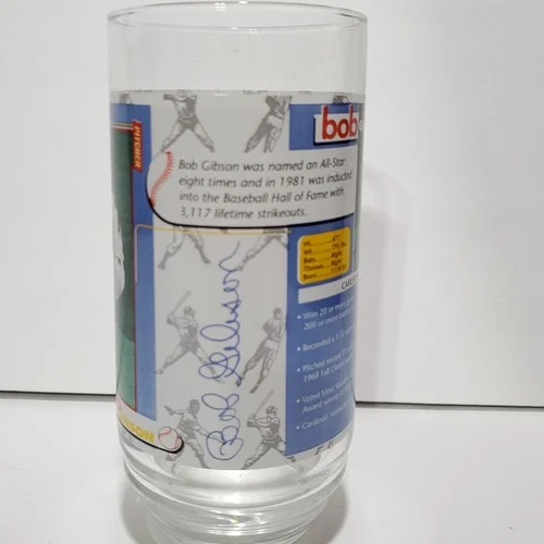 St Louis Cardinals 1998 Bob Gibson McDonalds Legendary Players Collector Glass 2