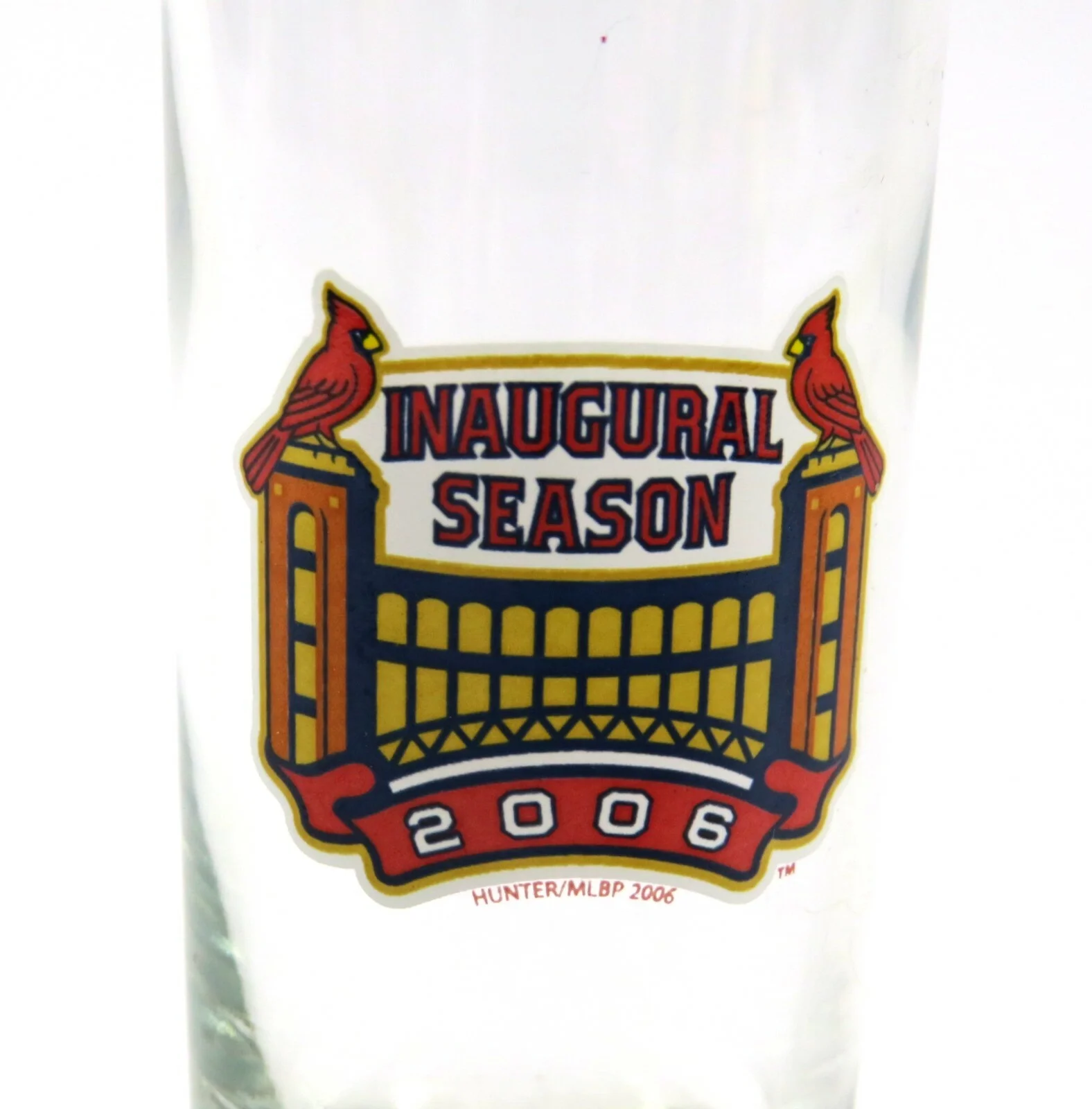 St. Louis Cardinals Inaugural Season 2006 Souvenir Clear Glass Shot Glass 2