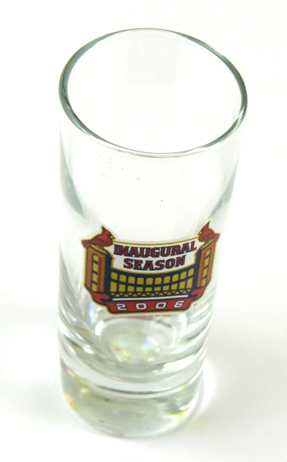 St. Louis Cardinals Inaugural Season 2006 Souvenir Clear Glass Shot Glass 3