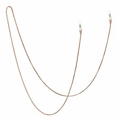 Stainless Steel Eyeglass Holder Chain, Eyeglass Necklace Chain Rose Gold