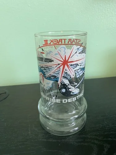 Star Trek 3 The Search For Spock 1984 Taco Bell Enterprise Destroyed Glass 2